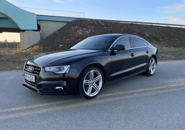 Audi A5 cena 79950 przebieg: 159980, rok produkcji 2013 z Świebodzin małe 232